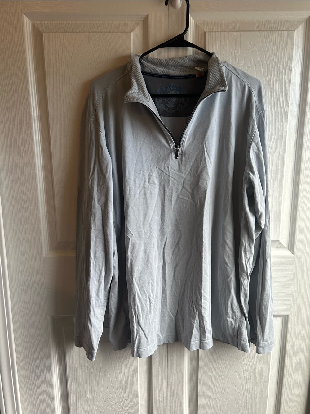 Tommy Bahama Light Gray Quarter-Zip Pullover